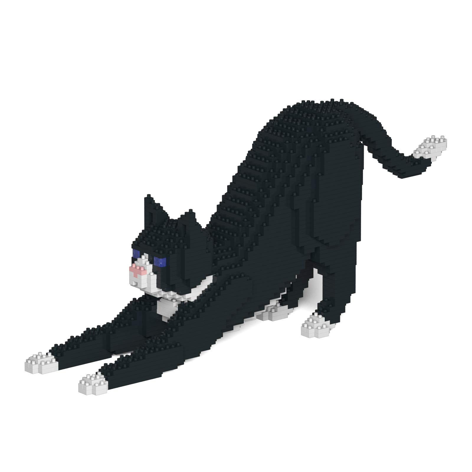 Amazon.com: JEKCA Tuxedo Cat 04S | Cat Plastic Building Blocks